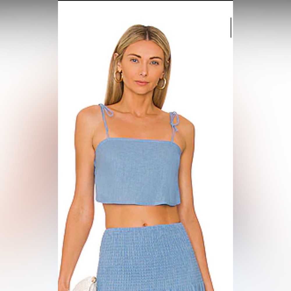 SNDYS linen tie top